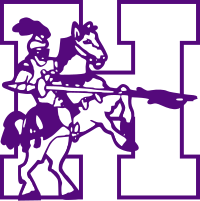 The high school's mascot, the Holyoke Knights HolyokeHighSchoolKnights.svg