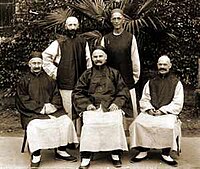 Dixon Edward Hoste and fellow China Inland Mission missionaries in native dress Dixon Edward Hoste and fellow China Inland Mission missionaries in native dress.jpg