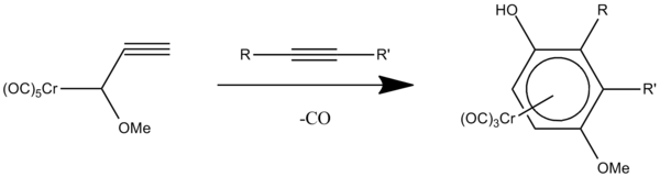 The Dotz reaction Dotz benzannulation reaction diagram.png