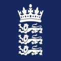 The arms worn by England cricket team, the national football team removed the original crown to distinguish it from the cricket team in 1949.[41]