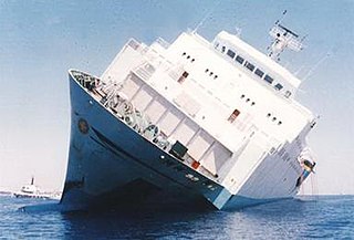 MS <i>Zenobia</i> RO-RO ferry that capsized and sank near Larnaca, Cyprus