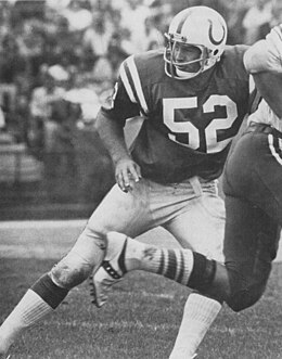 Four of MacLeod's five year NFL career was spent with the Baltimore Colts. MacLeod-Tom-1974.jpg