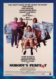 <i>Nobodys Perfekt</i> 1981 film by Peter Bonerz