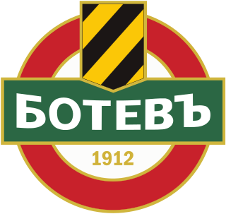 Botev Professional Football Club, commonly referred to as Botev Plovdiv or simply Botev, is a professional football club in Plovdiv, Bulgaria. Founded on 11 March 1912, it is the country's oldest active football club, which competes in the Bulgarian Parva Liga, the top flight of Bulgarian football.