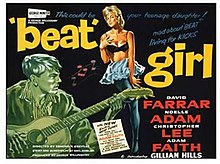 Beat Girl - vintage 50s/60s rock n roll cult film/movie - Gillian