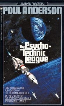 The 1981 Tor Books edition of The Psychotechnic League. Psychotechnic League Cover.jpg