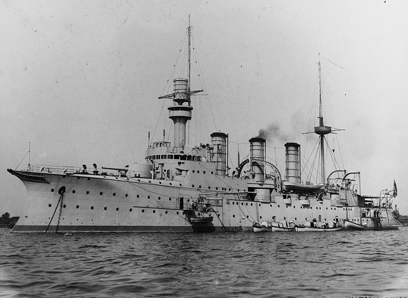 File:SMS Victoria Louise at anchor.jpg