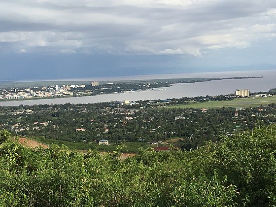 Kisumu City as seen from a nearby hill