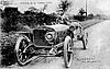 Albert Clément driving a 1906 Clément-Bayard racing car