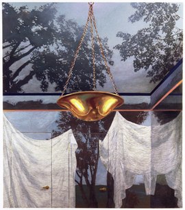 Greg Drasler, Changing Room, oil on canvas, 80" x 70", 1994. Greg Drasler Changing Room 1994.jpg
