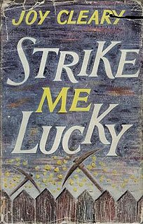 <i>Strike Me Lucky</i> (novel) Novel by Jon Cleary