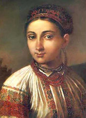 Girl from Podillya c. 1800 by Vasily Tropinin