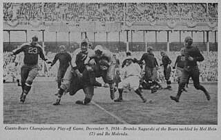 <span class="mw-page-title-main">1934 NFL Championship Game</span> 1934 American football championship game