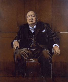 Sutherlands <i>Portrait of Winston Churchill</i> 1954 painting by Graham Sutherland