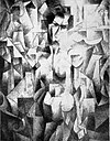 Jean Metzinger, 1910, Nu à la cheminée, published in Les Peintres Cubistes, 1913.jpg