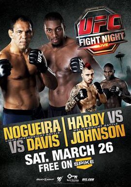 The poster for UFC Fight Night: Nogueira vs. Davis