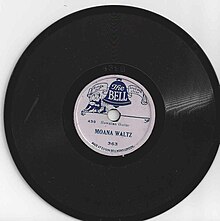 "The Bell" record label, 5-inch disc TheBellMoanaWaltz.jpg