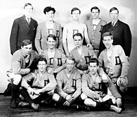 DePaul University's basketball team (1908) Dpu bktball.jpg