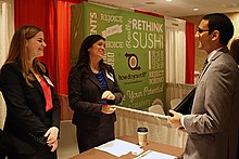 Students get the chance to network with hospitality-industry recruiters twice a year at Hilton College's spring and fall career fairs. Fall-career-fair-hilton-college-12.jpg