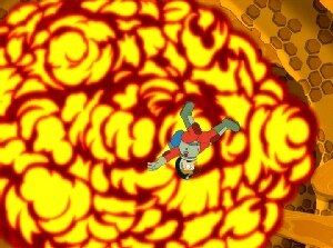 Computer-generated explosion from the episode "The Sting"