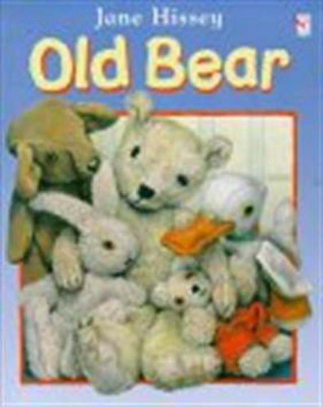 The bear is the oldest. Old Bear. English book about Bear 90. The last Bear book. Animal in Socks old Color book 1990.