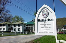 Entrance sign at Shrine Mont Shrine Mont.jpg
