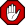 Stop hand icon