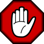 Thumbnail for File:Stop hand.svg