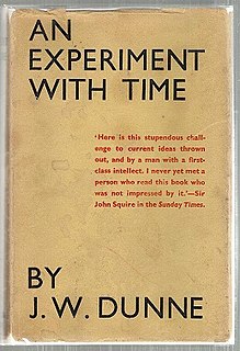 <i>An Experiment with Time</i> 1927 book by J. W. Dunne