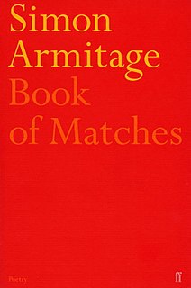 <i>Book of Matches</i> Collection of poems by Simon Armitage