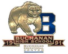Buchanan Sekolah Tinggi (Clovis, California) logo.jpg