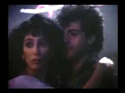 Cher and Rob Camilletti in the "I Found Someone" video