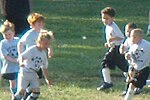 Children playing soccer on one of the many fields at Frontier Park Frontpksoc.jpg