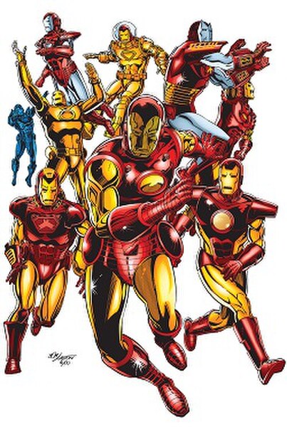 Variations of the Iron Man armor