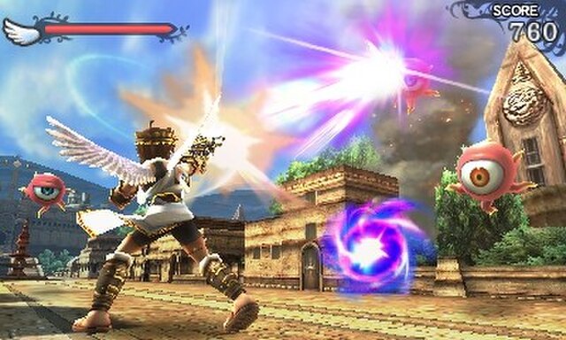 Image: Kid Icarus; Uprising ground gameplay