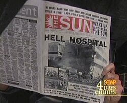 The Sun, the alternate Llanview newspaper known for its radical headlines One Life to Live-Llanview newspaper.jpg