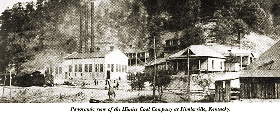 View of the Himler Coal Company's operation in Himlerville, Kentucky during the height of its activity in the 1920s. Himlerville-panorama.jpg