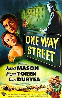 <i>One Way Street</i> 1950 film by Hugo Fregonese