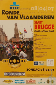 Poster for the events in starting place Bruges