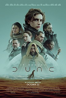 <i>Dune</i> (2021 film) Science fiction film by Denis Villeneuve