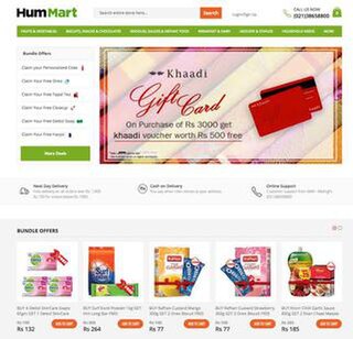 <span class="mw-page-title-main">Hum Mart</span> Pakistani online supermarket chain