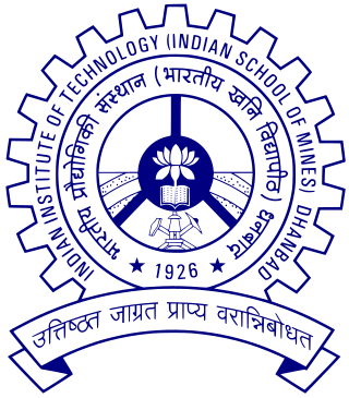 <span class="mw-page-title-main">IIT (ISM) Dhanbad</span> Public Engineering institute located in Dhanbad, Jharkhand, India
