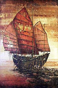 Abandoned Ship, oil painting by Lawrence Harris Lawrence Harris - Abandoned Ship.jpg