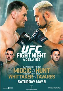 The poster for UFC Fight Night: Miocic vs. Hunt