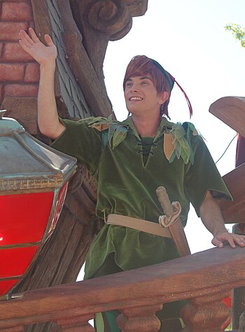 Cast Member as Peter Pan in Disneyland Paris.