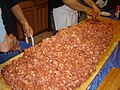 Preparing the meat for seasoning