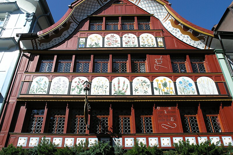 File:Colorful house in the town of Appenzell.JPG