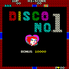 Disco No. 1 Arcade Title Screen.png