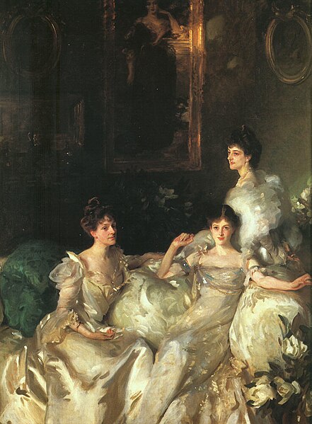 Portrait of his wife, and her sisters, The Wyndham Sisters, by John Singer Sargent, 1899 (Metropolitan Museum)