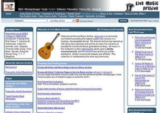 <span class="mw-page-title-main">Live Music Archive</span> Music collection hosted by Internet Archive